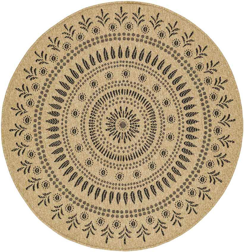 Niya Cottage Beige/Black Area Rug