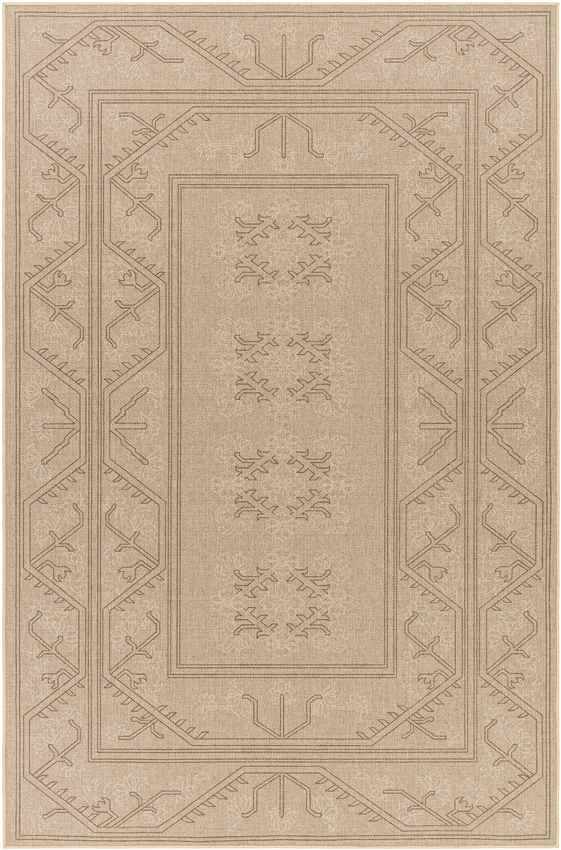 Tenequa Cottage Pecan/Brown Washable Area Rug