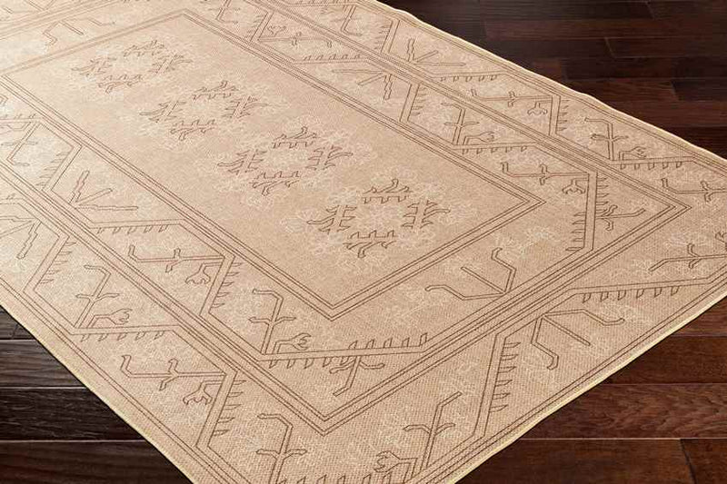 Tenequa Cottage Pecan/Brown Washable Area Rug