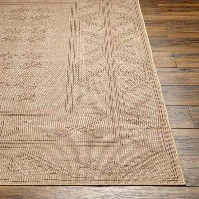 Tenequa Cottage Pecan/Brown Washable Area Rug