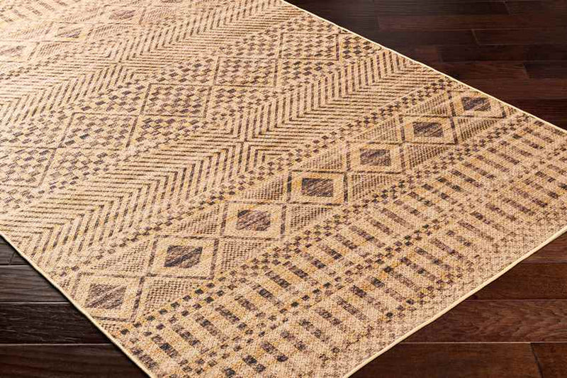 Vivek Global Pecan/Hickory Washable Area Rug