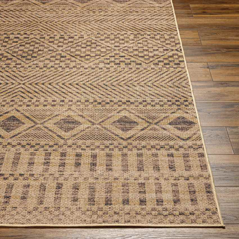 Vivek Global Pecan/Hickory Washable Area Rug