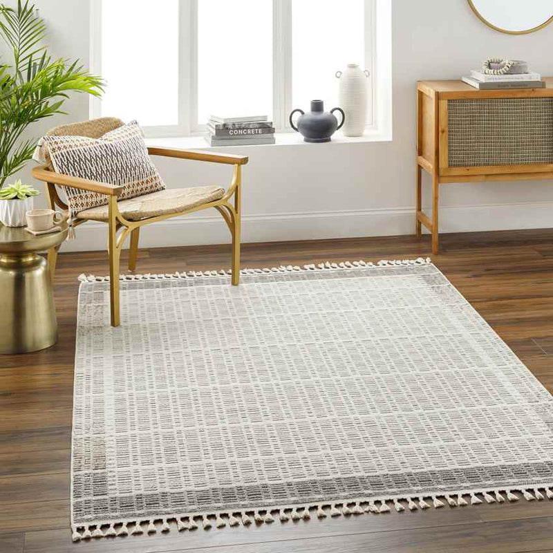 Conchetta Cottage Taupe Area Rug