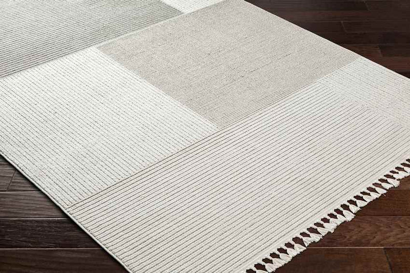 Abena Modern Ivory/Dark Brown Area Rug