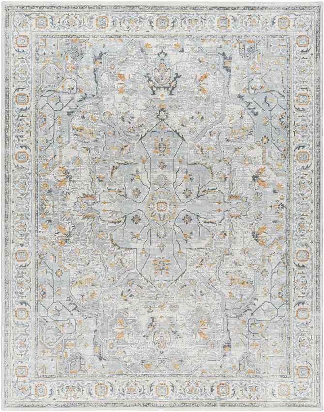 Aira Traditional Pale Blue Area Rug