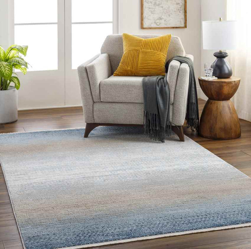 Contina Modern Navy Blue Area Rug