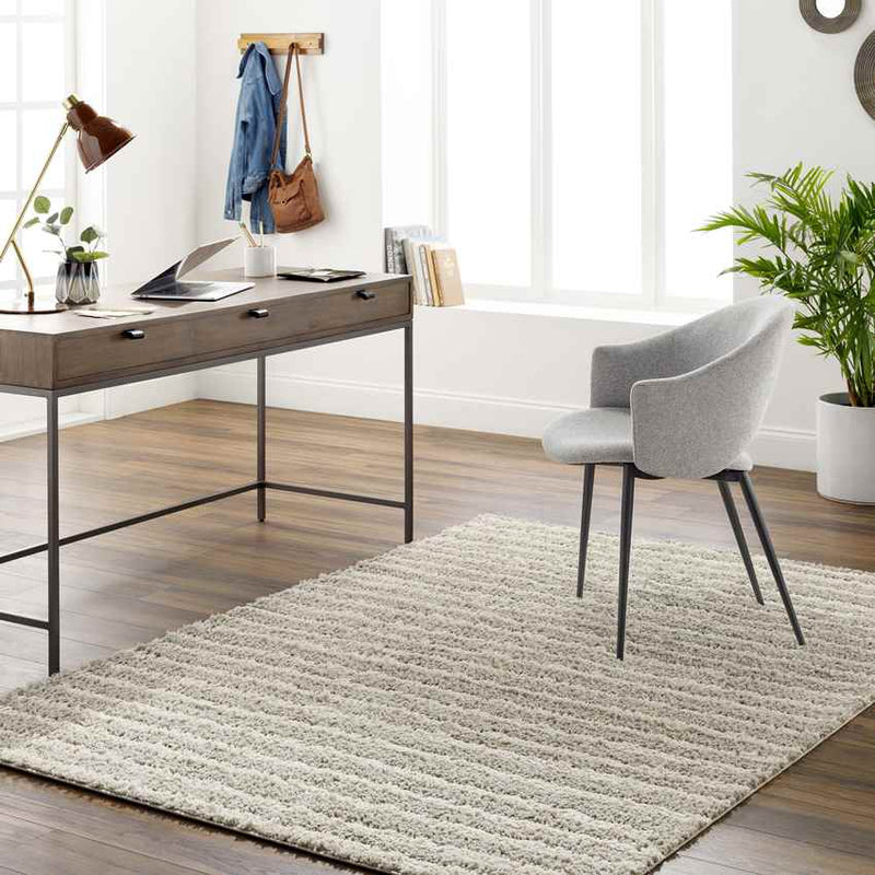 Rithy Modern Ivory/Beige Area Rug