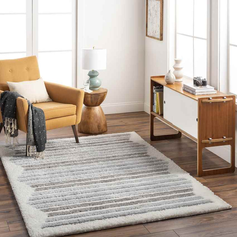 Candyse Modern Cream/Gray Area Rug