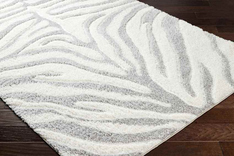 Delonte Modern Light Gray/Cream Area Rug