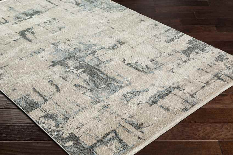 Demetrios Modern Dark Teal/Beige Area Rug