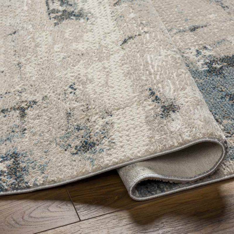 Demetrios Modern Dark Teal/Beige Area Rug