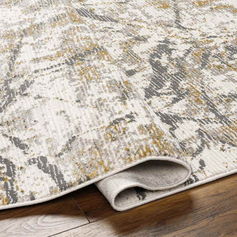 Eulogio Modern Off-White/Saffron Area Rug