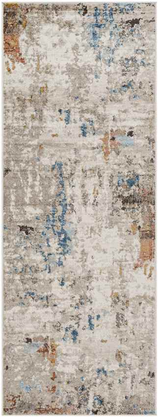 Davey Modern Off-White/Cobalt Area Rug