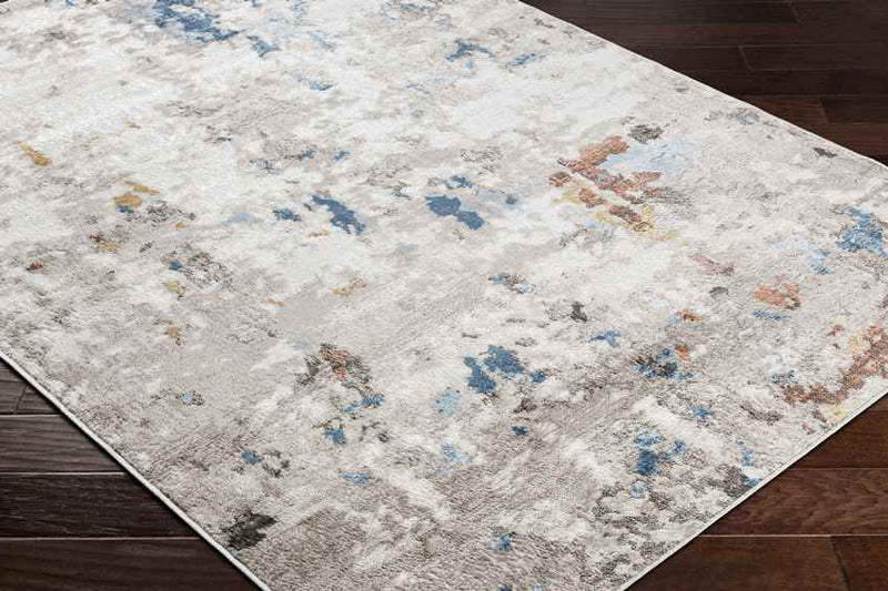 Davey Modern Off-White/Cobalt Area Rug