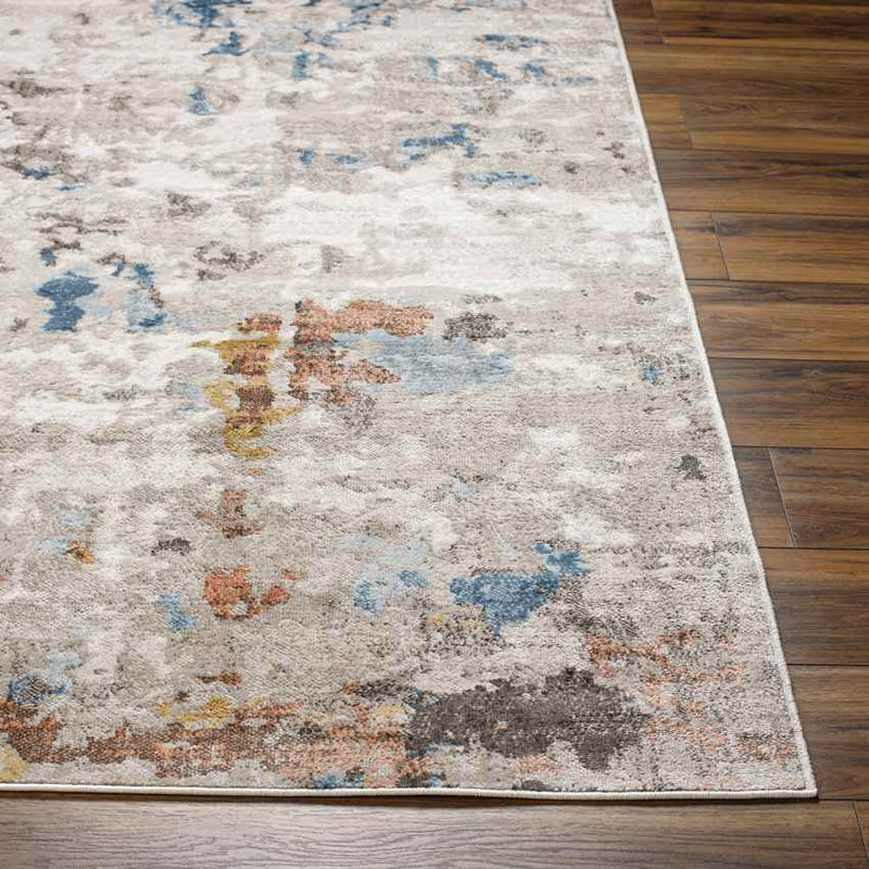 Davey Modern Off-White/Cobalt Area Rug