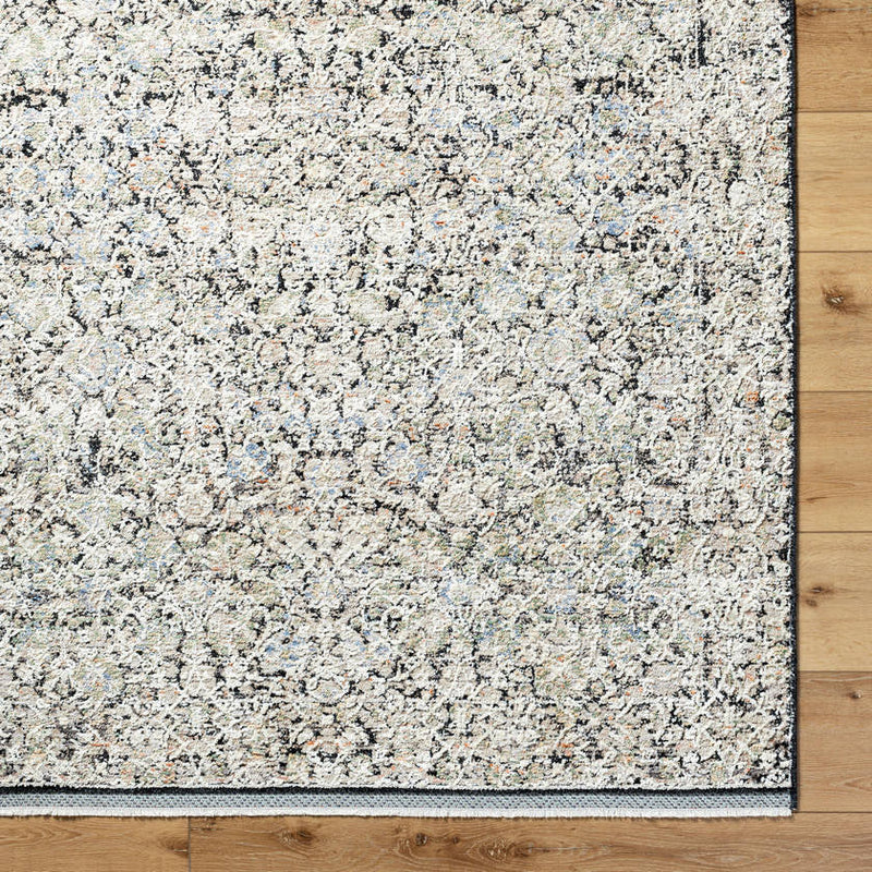 Bonner Traditional Black/Cream Area Rug