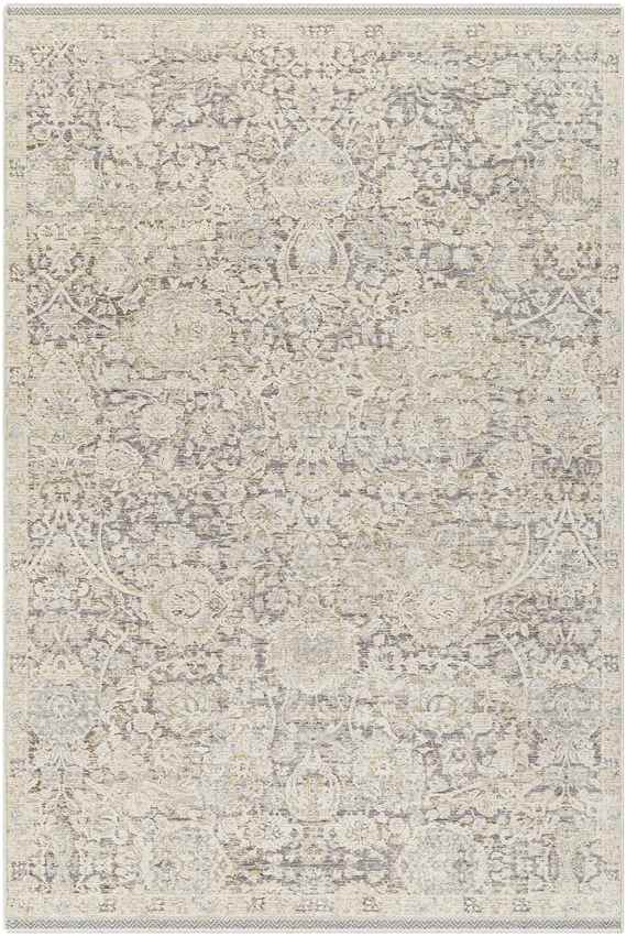 Miquel Traditional Medium Gray/Beige Area Rug