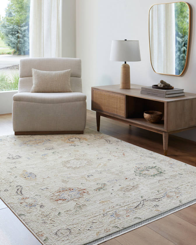 Jamena Traditional Beige Area Rug