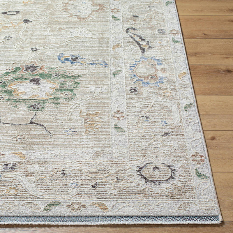 Jamena Traditional Beige Area Rug