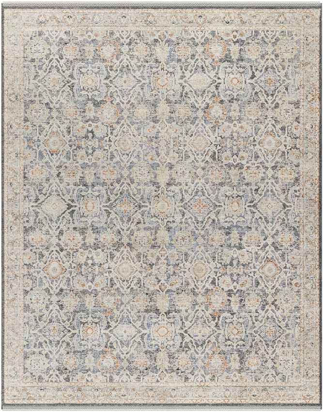 Tavian Traditional Beige/Denim Area Rug