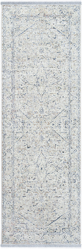 Darnetta Traditional Beige/Navy Area Rug