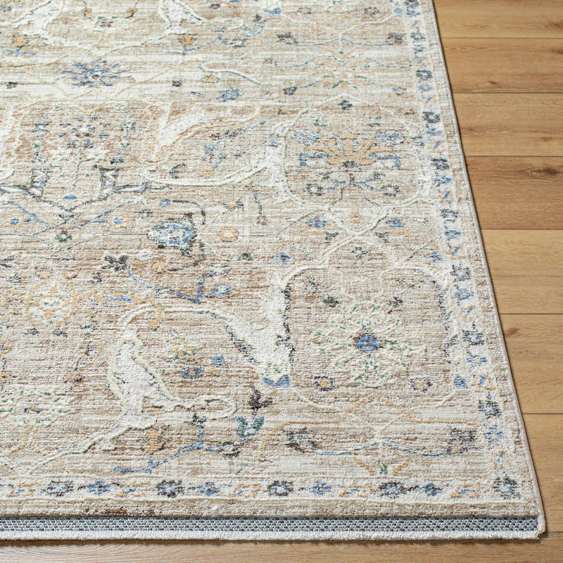 Nichola Traditional Camel/Cream Area Rug