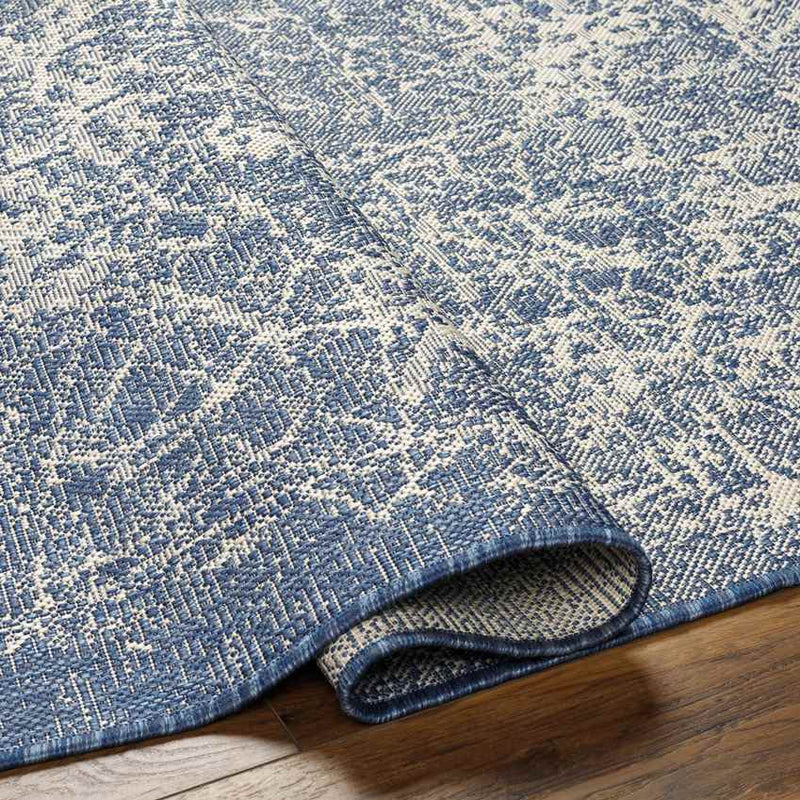 Ileana Modern Navy/Ivory Area Rug