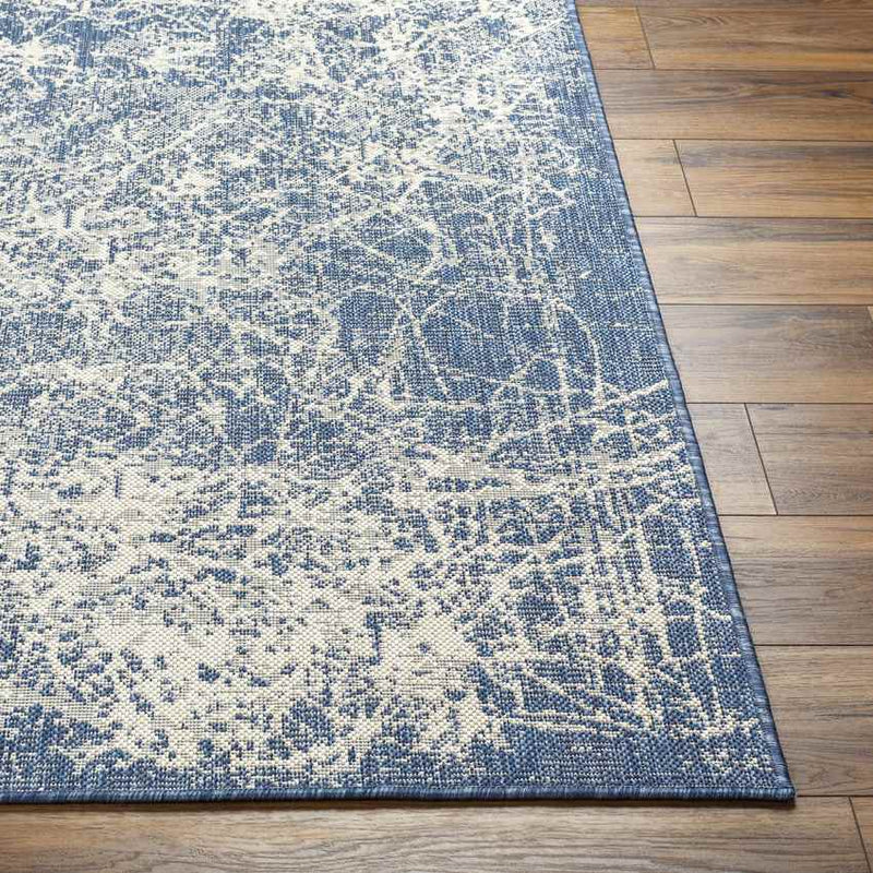 Ileana Modern Navy/Ivory Area Rug