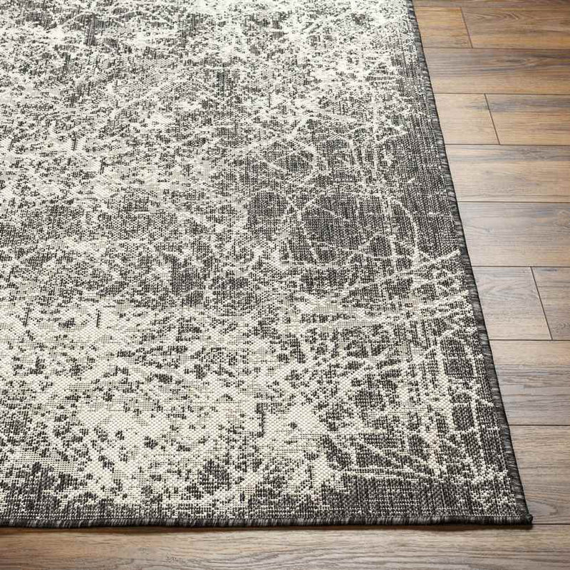 Ileana Modern Black/Ivory Area Rug