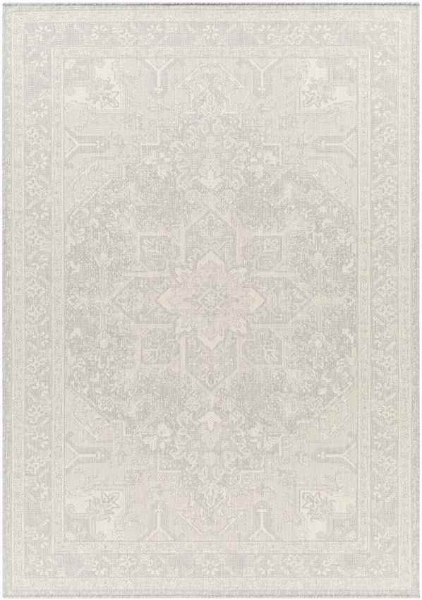 Effrey Traditional Light Gray/Cream Area Rug