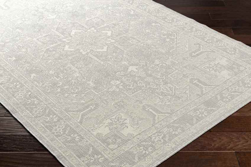 Effrey Traditional Light Gray/Cream Area Rug