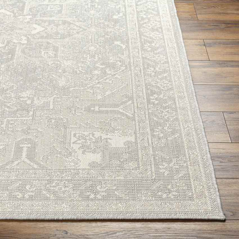 Effrey Traditional Light Gray/Cream Area Rug