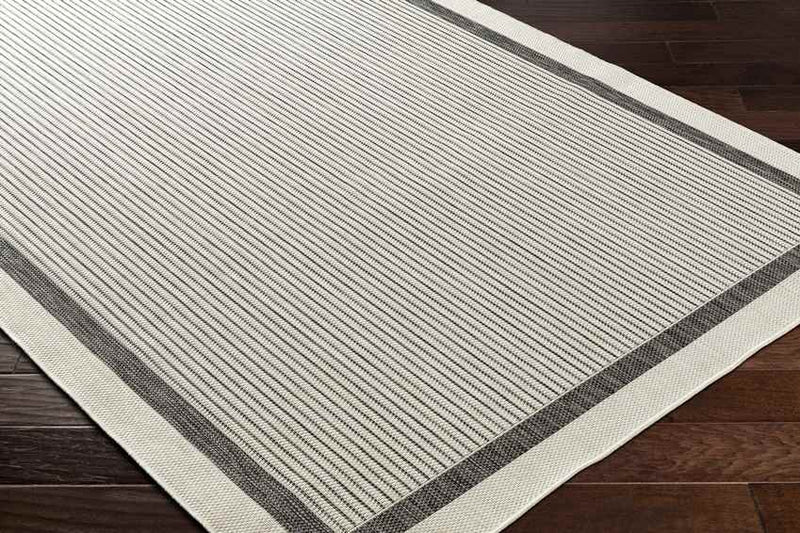 Wenceslao Modern Black/Cream Area Rug