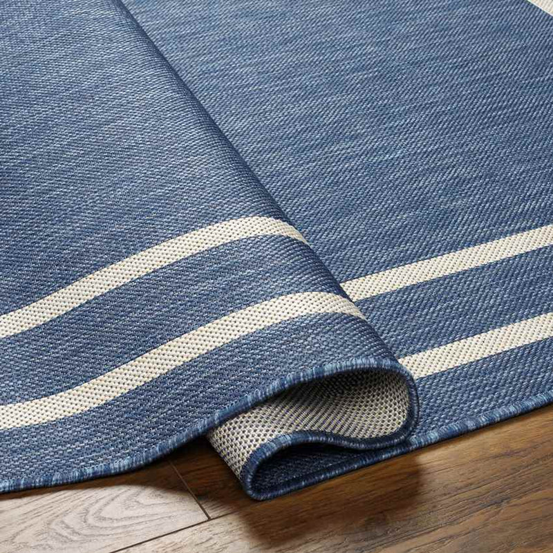 Davinia Modern Navy/Ivory Area Rug