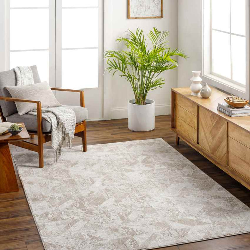 Adrion Modern Dark Brown/Ivory Area Rug