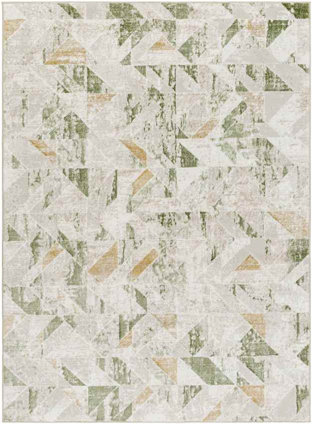 Adrion Modern Moss/Ivory Area Rug