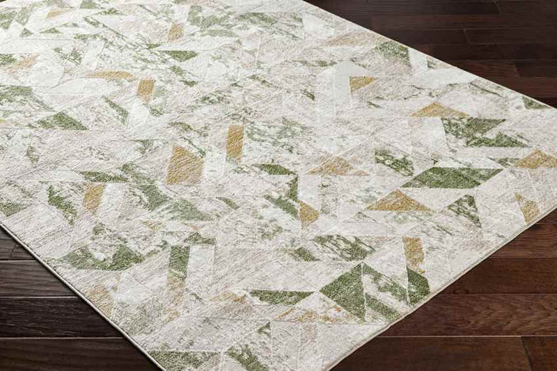 Adrion Modern Moss/Ivory Area Rug