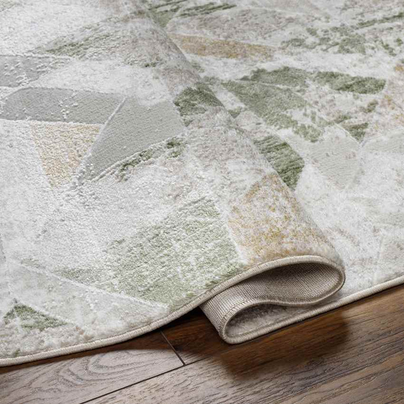 Adrion Modern Moss/Ivory Area Rug