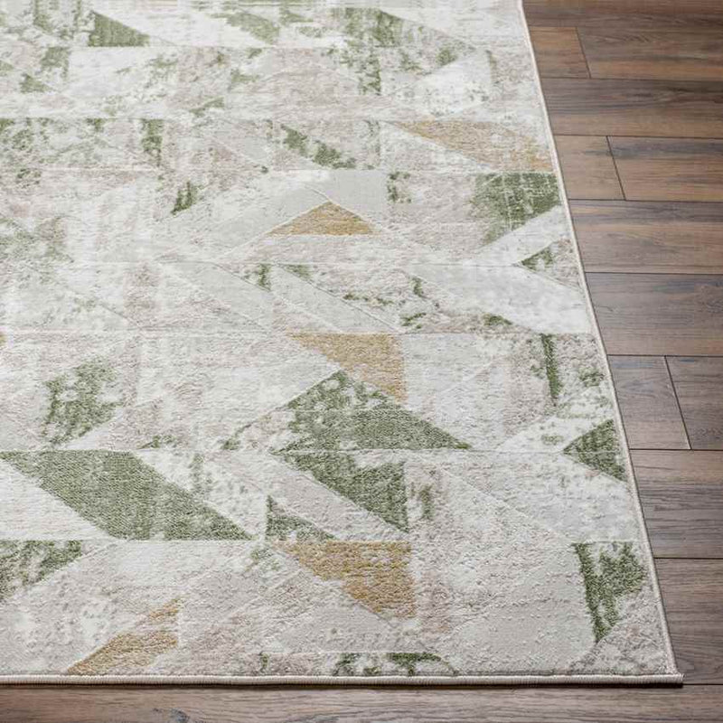 Adrion Modern Moss/Ivory Area Rug