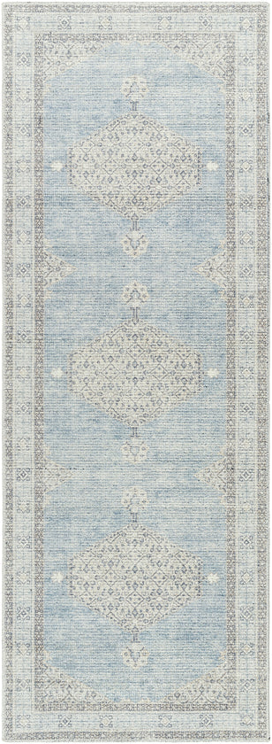 Lila Traditional Denim/Ivory Area Rug - Becki Owens x Livabliss