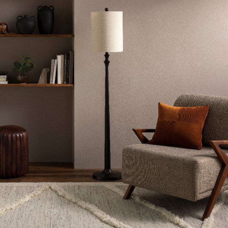 Cainan Traditional Black Floor Lamp