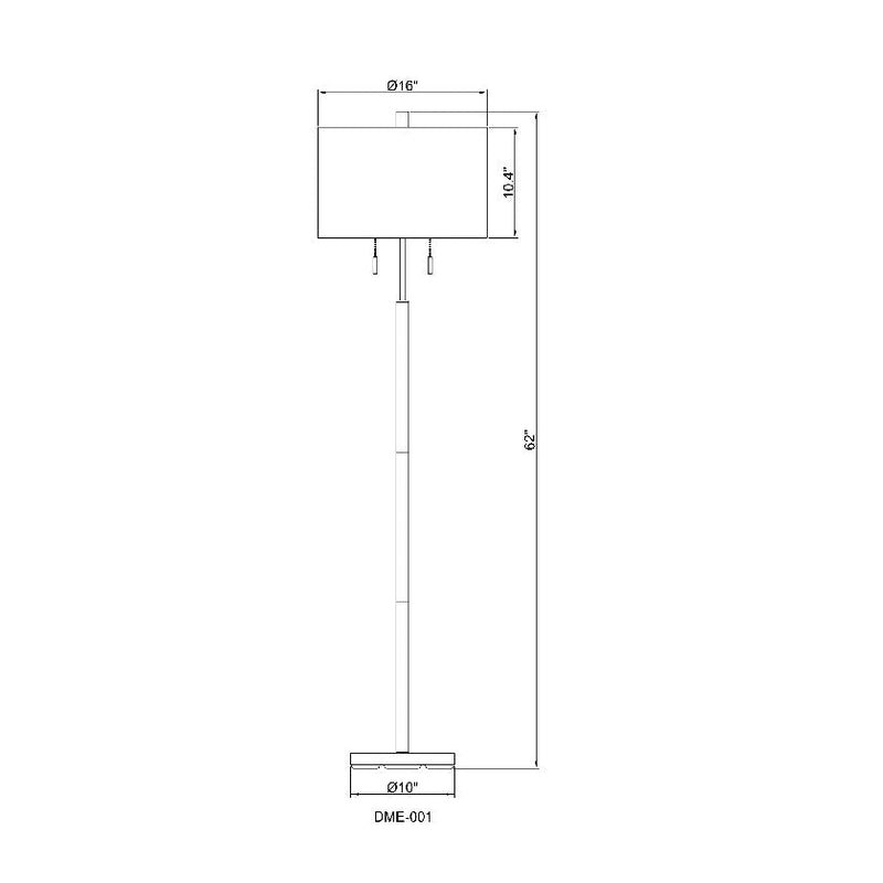 Dajon Modern Tan Floor Lamp