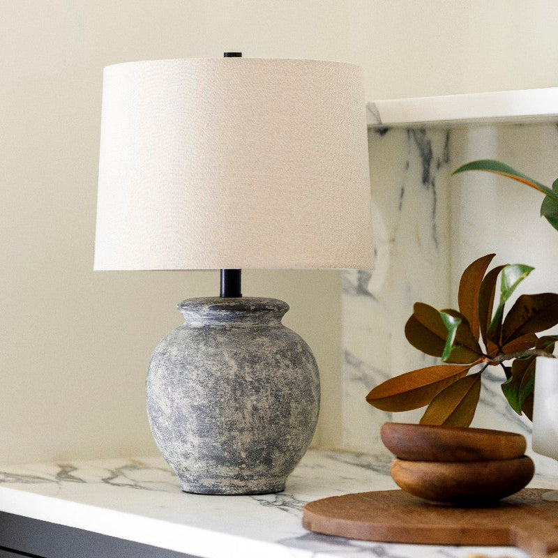 Tashena Traditional Gray Table Lamp