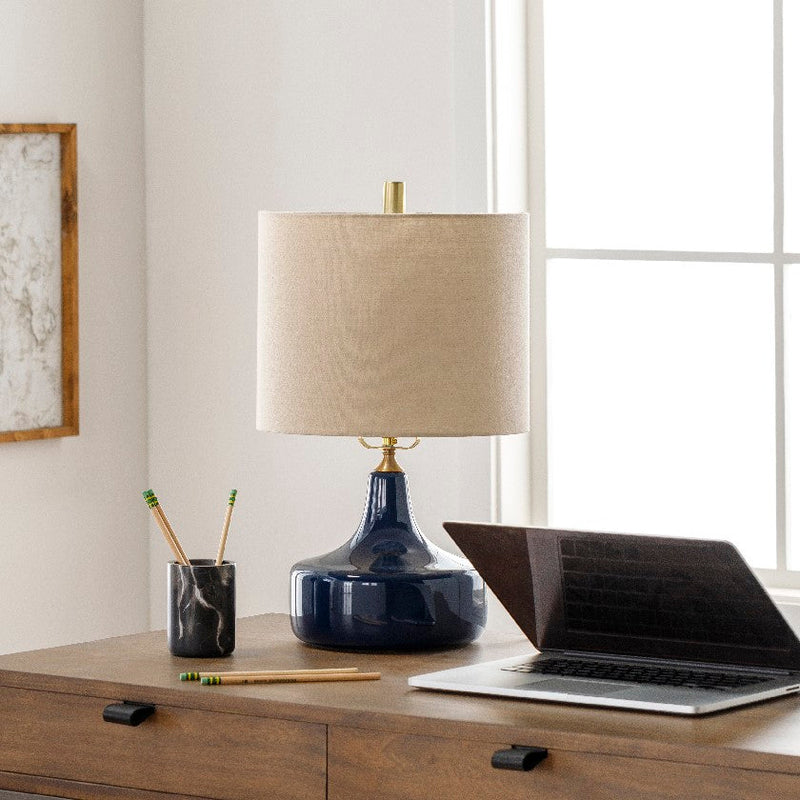 Bobbi Modern Blue Table Lamp