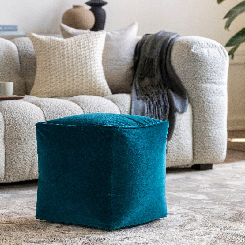 Tearia Midnight Blue Pouf