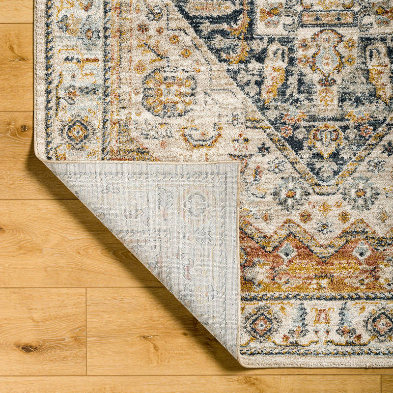 Alva Traditional Dark Blue Area Rug