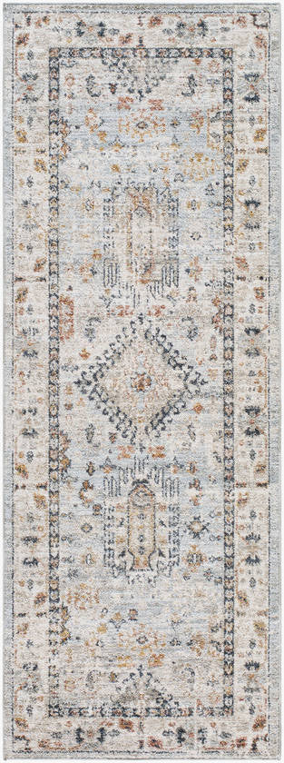 Raphel Traditional Pale Blue Area Rug