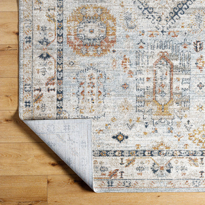 Raphel Traditional Pale Blue Area Rug