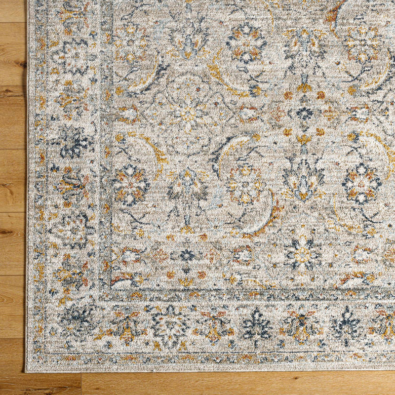 Stepfon Traditional Medium Brown Area Rug