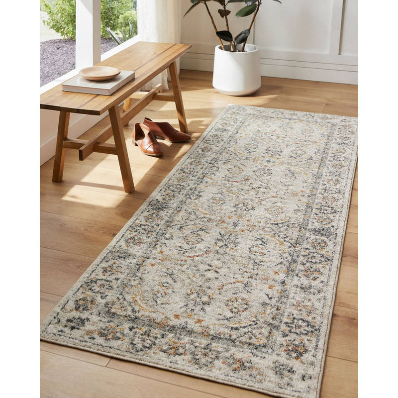 Stepfon Traditional Medium Brown Area Rug